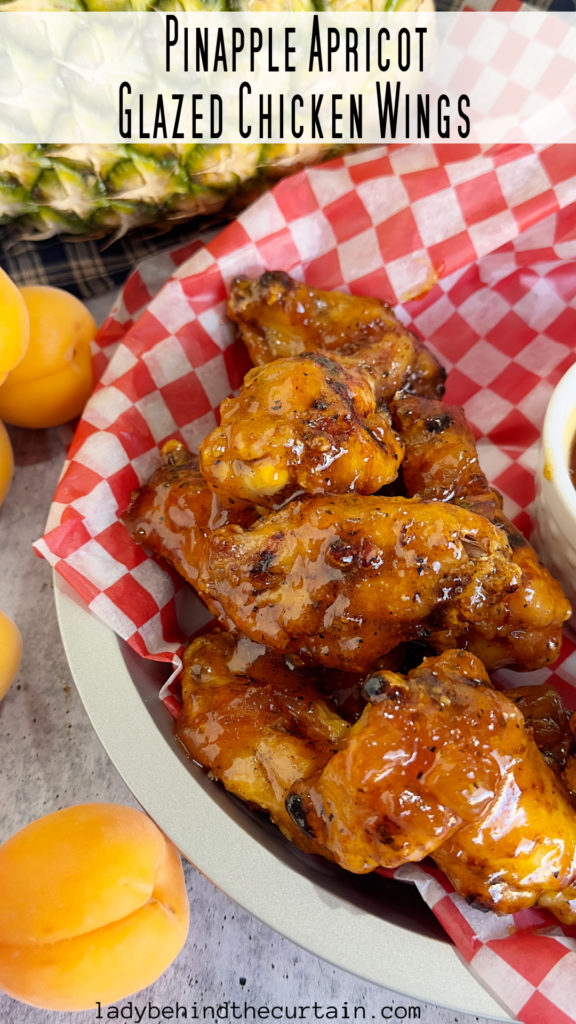 Pineapple Apricot Glazed Chicken Wings