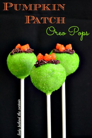 Pumpkin Patch Oreo Pops - Lady Behind The Curtain