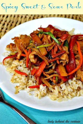 Spicy Sweet & Sour Pork - Lady Behind The Curtain
