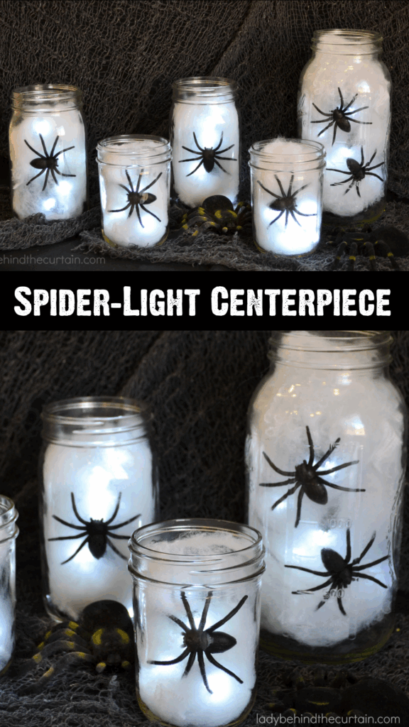 Halloween Spider-Light Centerpiece