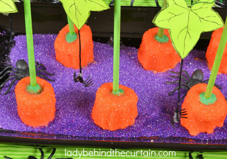 Halloween Marshmallow Pumpkin Pops