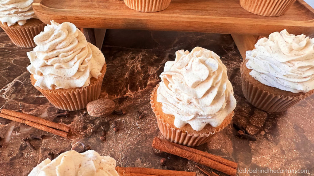 Brown Butter Vanilla Chai Tea Cupcakes