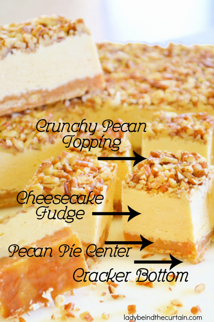 Pecan Pie Cheesecake Fudge