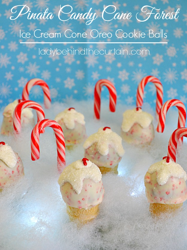 Pinata Candy Cane Forest Ice Cream Cone Oreo Cookie Balls