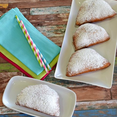 Biscuit Beignets Filled with Lemon Cream and Blueberries - Lady Behind The Curtain