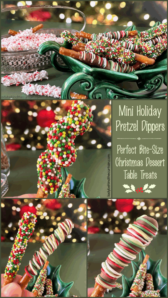 Mini Holiday Pretzel Dippers