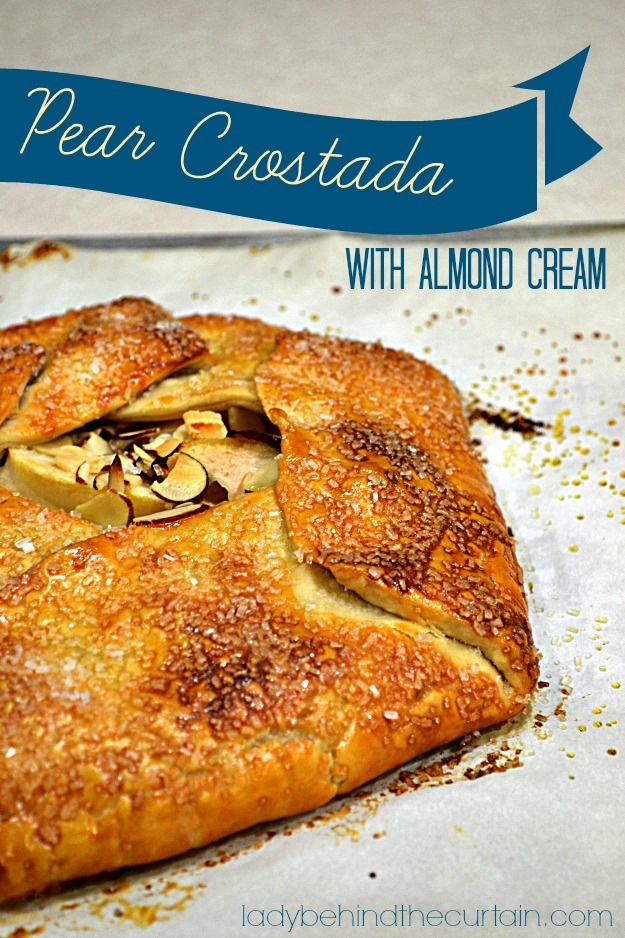 Pear Crostada with Almond Cream - Lady Behind The Curtain