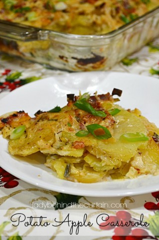 Potato Apple Casserole - Lady Behind The Curtain