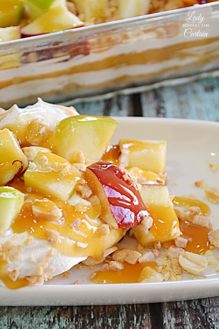 Caramel Apple Pudding No-Bake Dessert