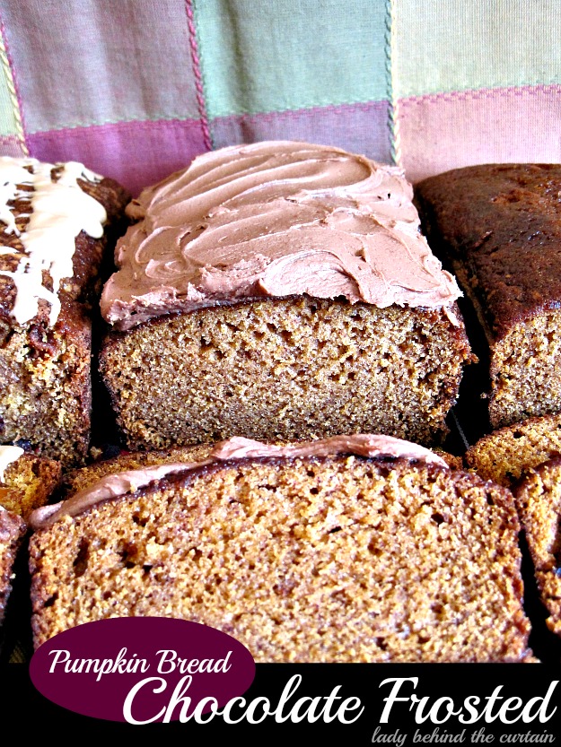 Lady-Behind-The-Curtain-Pumpkin-Bread-Chocolate-Frosted