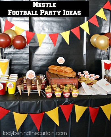 Nestle Football Party Ideas - Lady Behind The Curtain