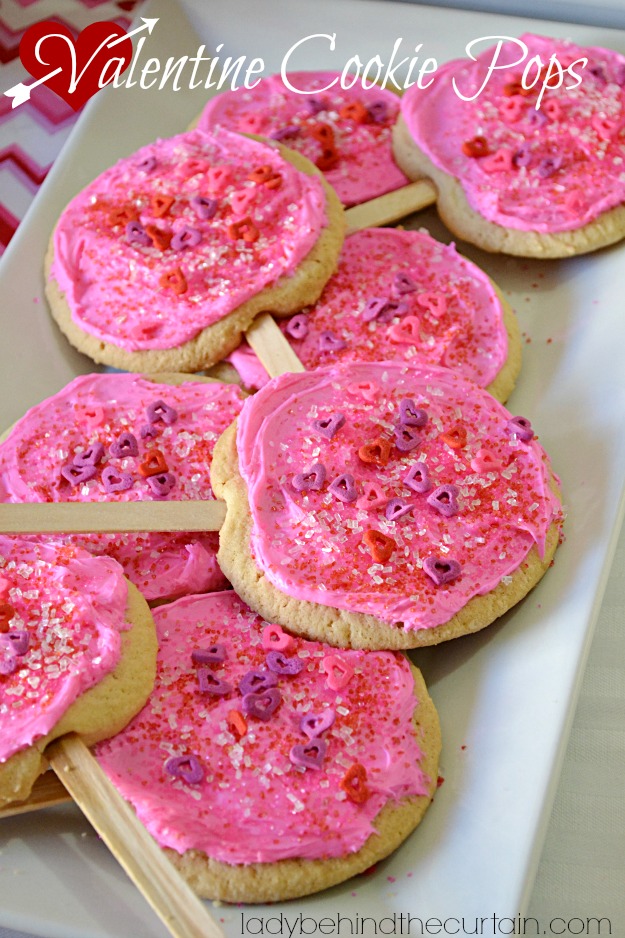 Valentine Cookie Pops - Lady Behind The Curtain