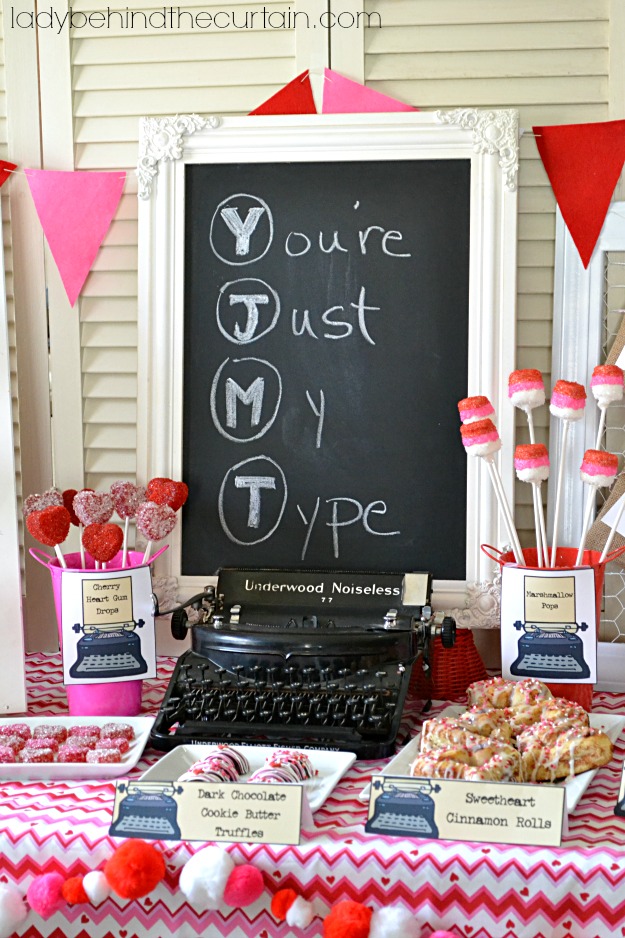 Valentine's Day Dessert Table - Lady Behind The Curtain