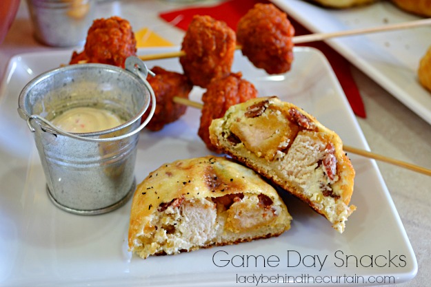 #ad Game Day Snacks - Chicken Jalapeno Bomb Bites - Lady Behind The Curtain
