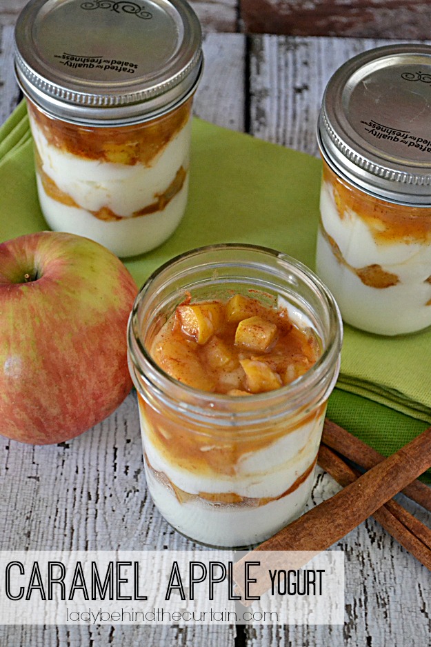 Caramel Apple Yogurt - Lady Behind The Curtain