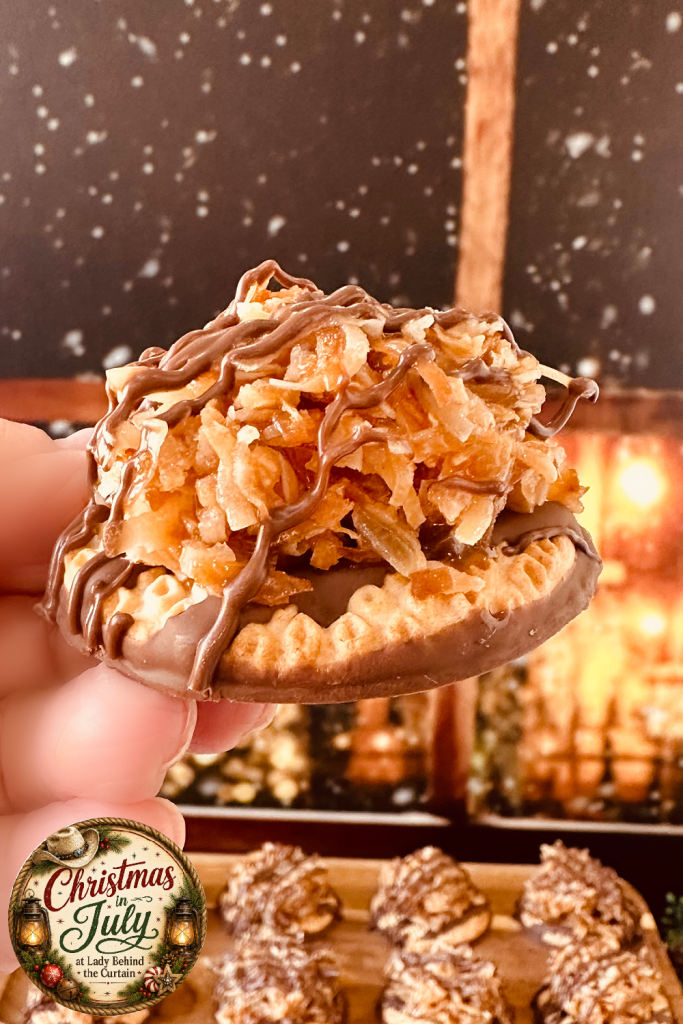Easy Copycat Samoas Cookies with Keebler Fudge Stripes