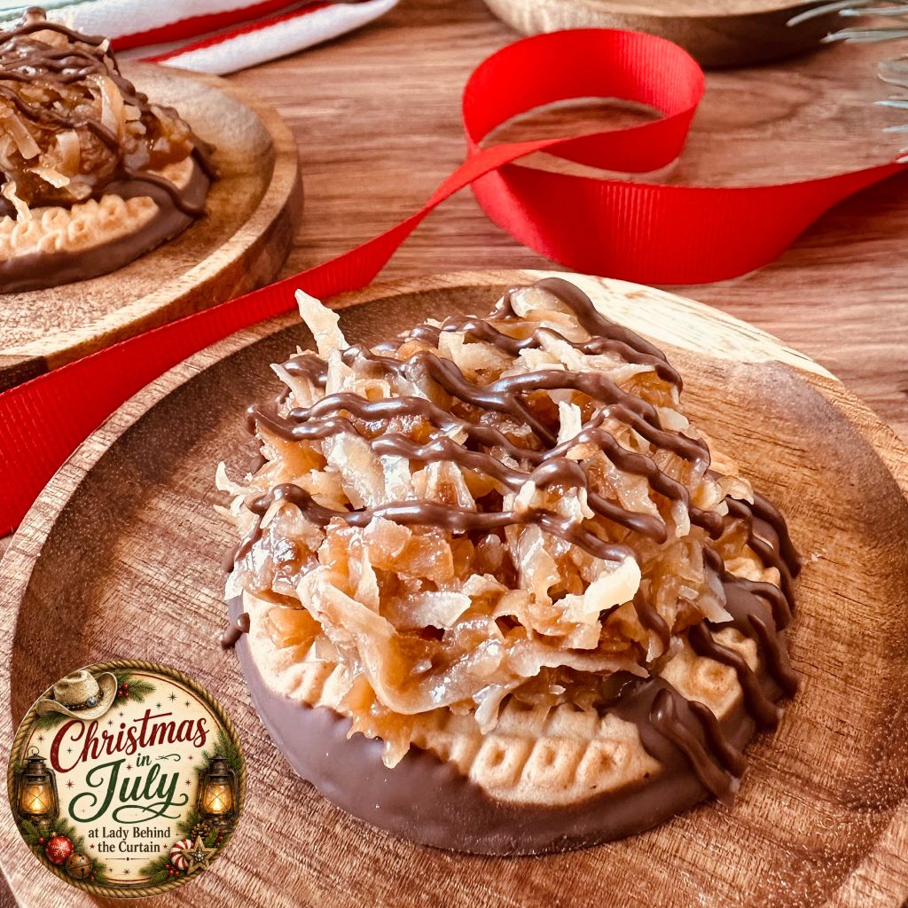 Easy Copycat Samoas Cookies with Keebler Fudge Stripes