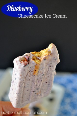 Blueberry Cheesecake Ice Cream - Lady Behind The Curtain