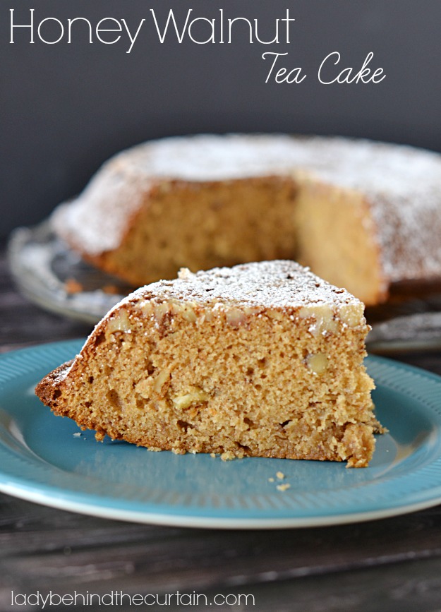 Honey Walnut Tea Cake - Lady Behind The Curtain