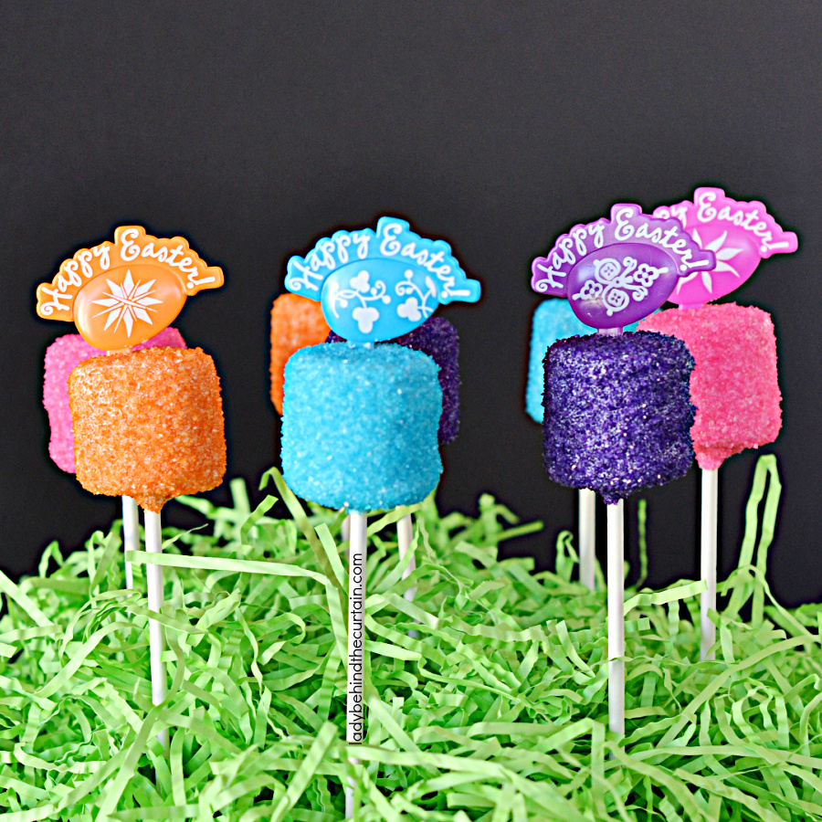 Easter Marshmallow Pops