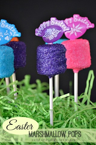 Easter Marshmallow Pops - Lady Behind The Curtain