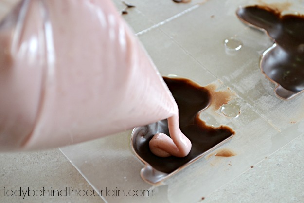 Filled Chocolate Easter Bunnies - Lady Behind The Curtain