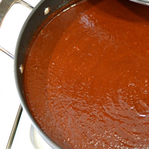 Semi Homemade Enchilada Sauce - Lady Behind The Curtain