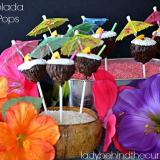 Pina Colada Cake Pops - Lady Behind The Curtain