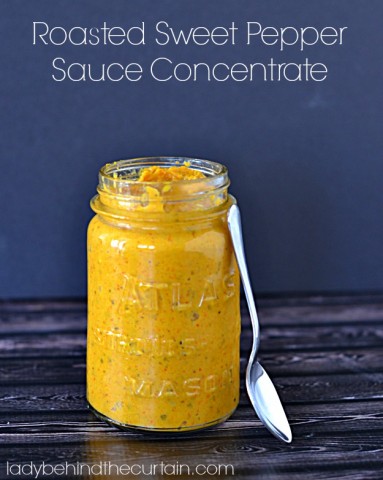 Roasted Sweet Pepper Sauce Concentrate - Lady Behind The Curtain