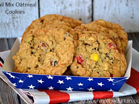 Trail Mix Oatmeal Cookies - Lady Behind The Curtain