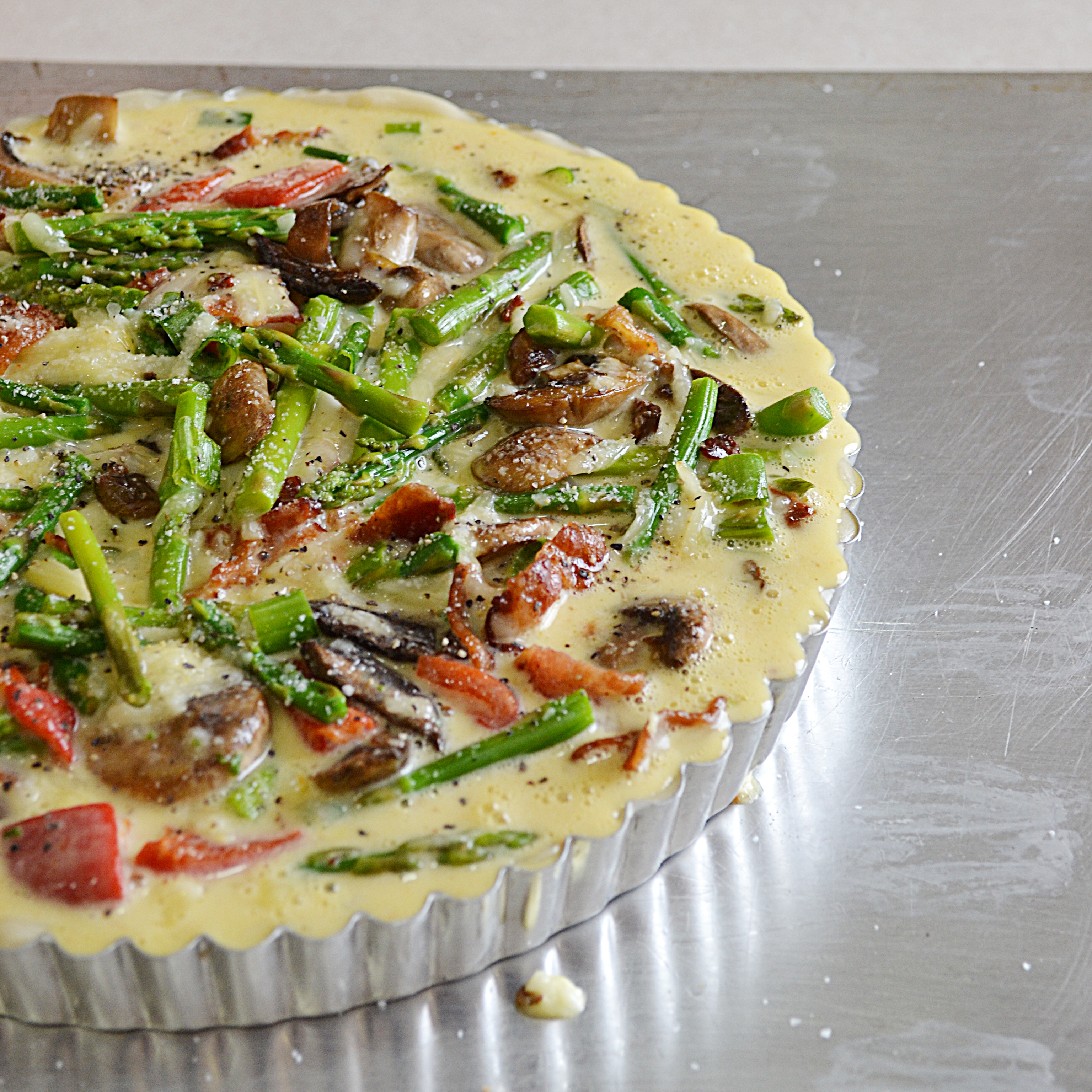 Asparagus Bacon Quiche 