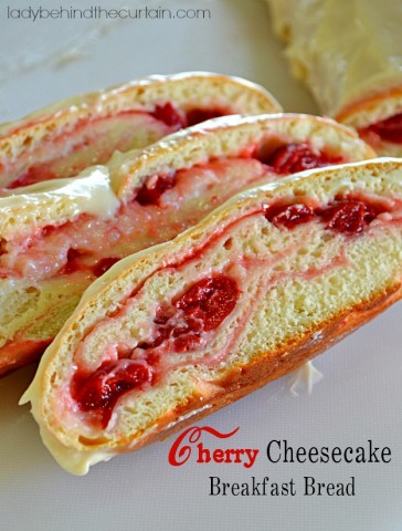 Cherry Cheesecake Breakfast Loaf - Lady Behind The Curtain