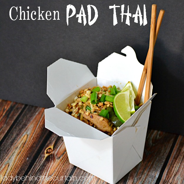 Chicken Pad Thai - Lady Behind The Curtain