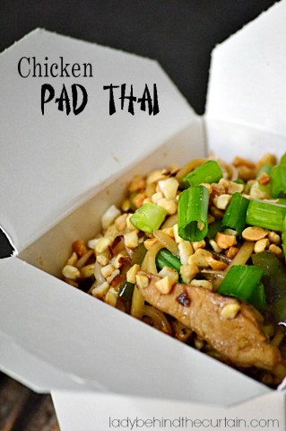 Chicken Pad Thai - Lady Behind The Curtain
