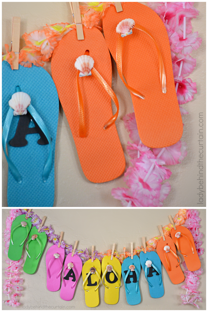 Flip Flop Aloha Party Banner