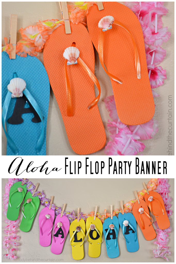 Flip Flop Aloha Party Banner