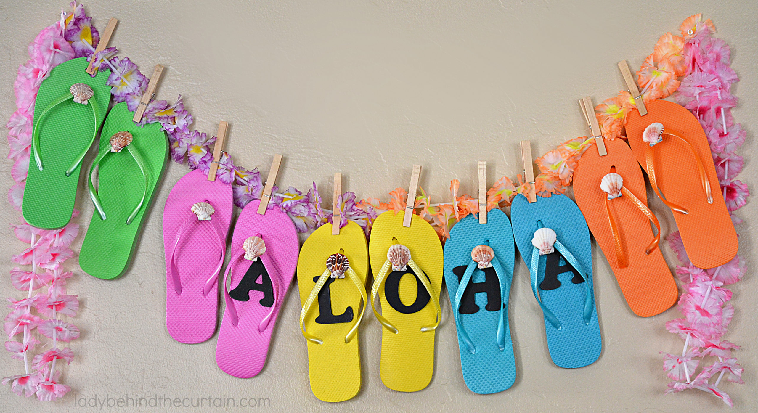 Flip Flop Aloha Party Banner