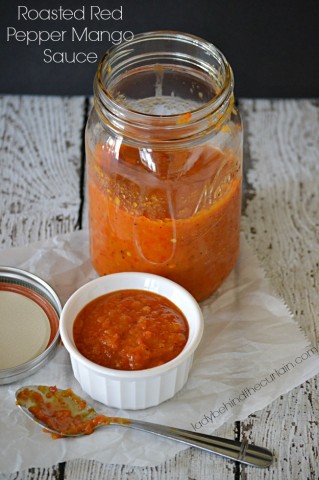 Roasted Red Pepper Mango Sauce - Lady Behind The Curtain