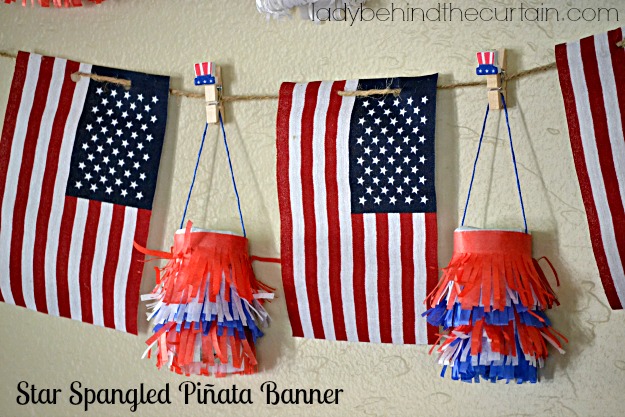 Star Spangled Piñata Banner - Lady Behind The Curtain