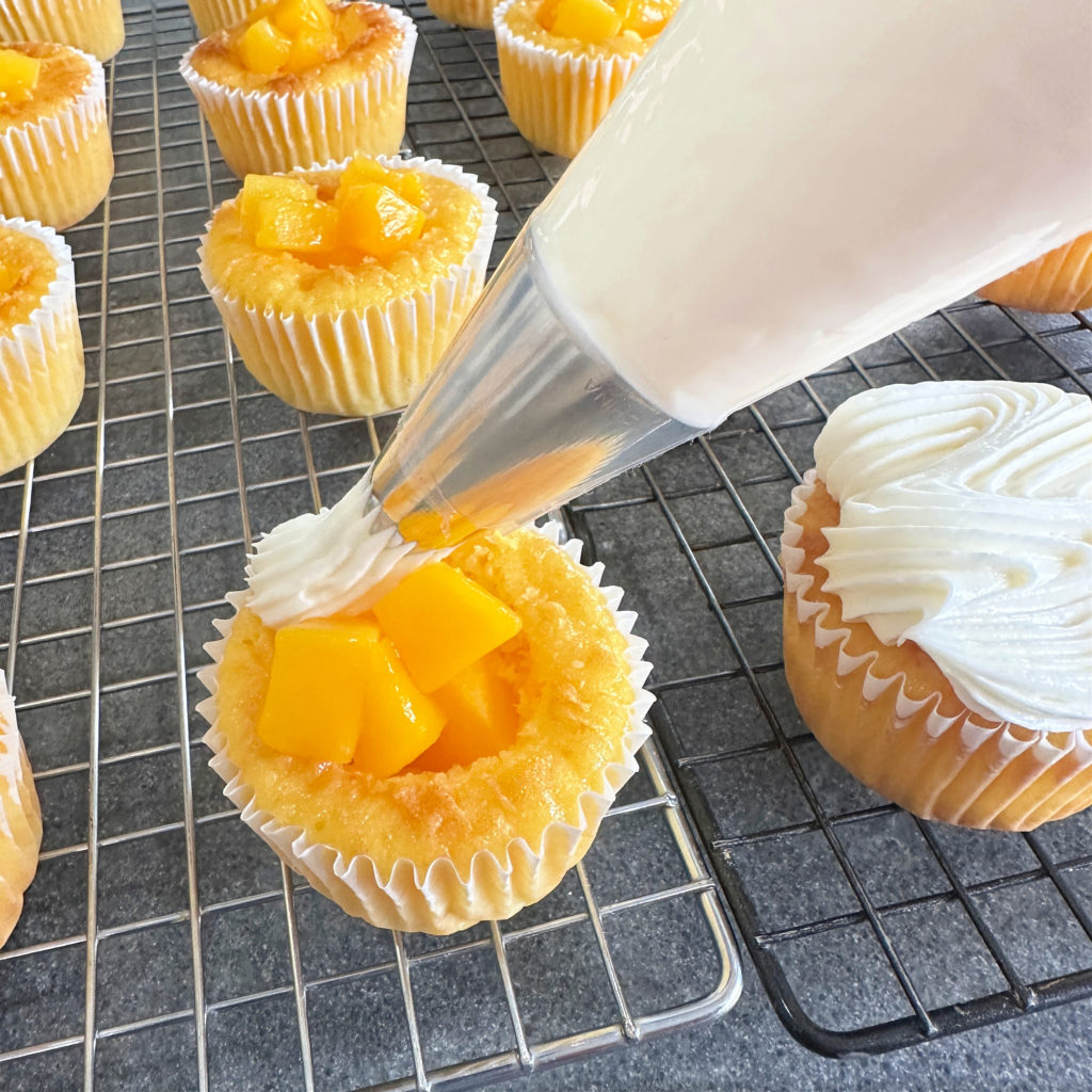 Tropical Mango Cupcakes