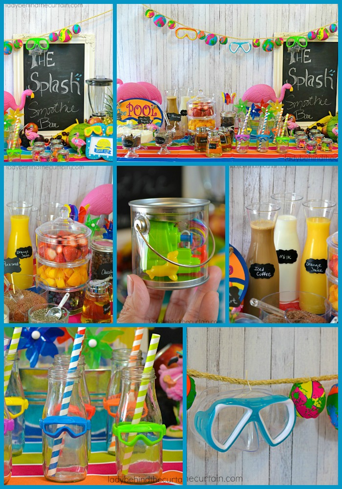 Have fun and set up a Splash Smoothie Bar at your next pool party for all your family and friends.