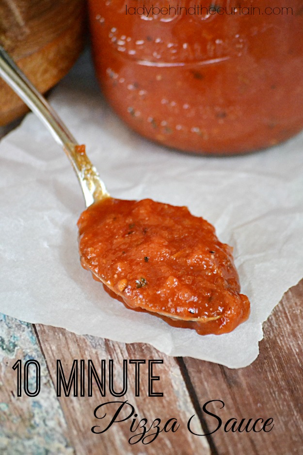 10 Minute Pizza Sauce - Lady Behind The Curtain