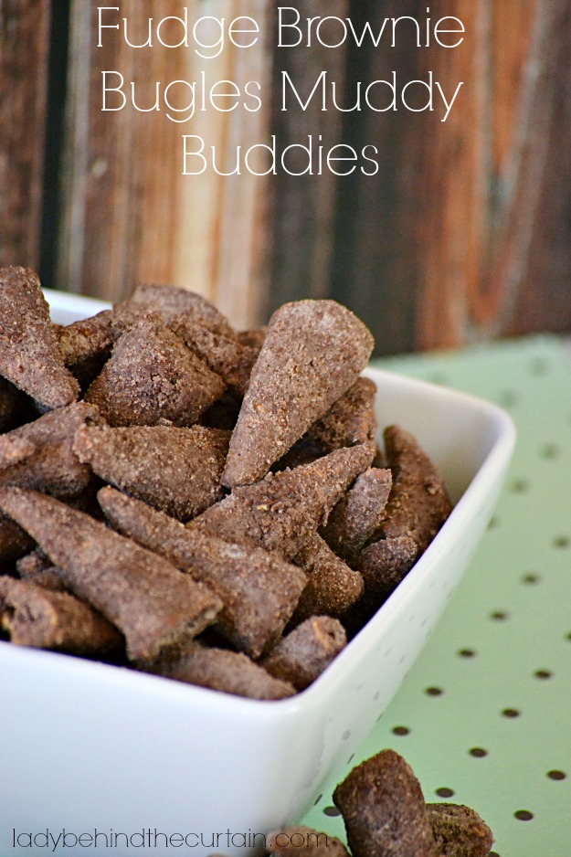 Fudge Brownie Bugles Muddy Buddies - Lady Behind The Curtain