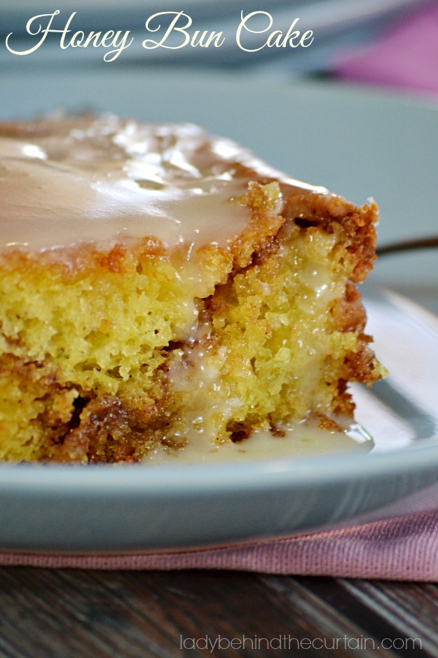 Honey Bun Cake - Lady Behind The Curtain