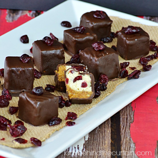 Cranberry Cheesecake Bites - Lady Behind The Curtain