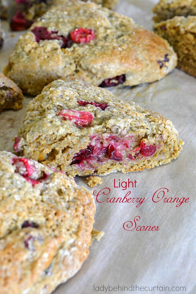 Light Cranberry Orange Scones - Lady Behind The Curtain