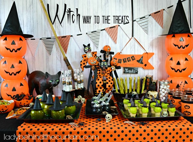 Witch Way To The Treats Halloween Party - Lady Behind The Curtain