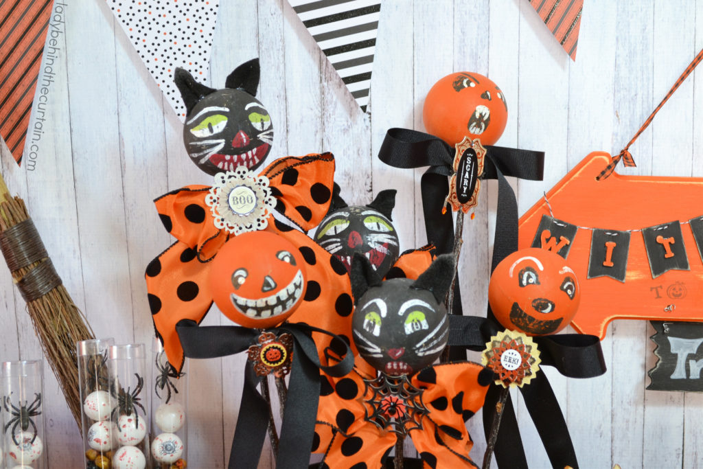 DIY Vintage Halloween Rattles