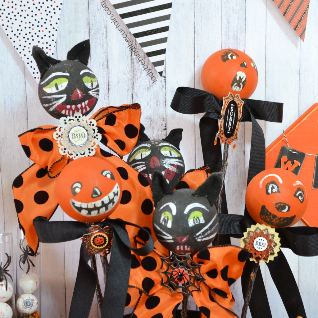 DIY Vintage Halloween Rattles