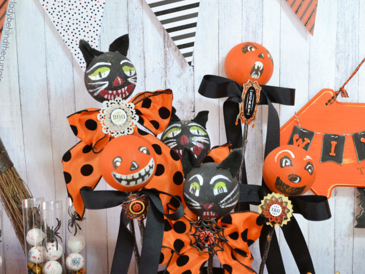 DIY Vintage Halloween Rattles